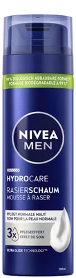 Produktbild von NIVEA MEN Hydrocare, Rasier-Mousse, Männer, Jeder Hauttyp, 200 ml, Anti-Reizung, Weichmachend, Beruhigend, Flasche