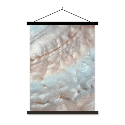 Produktbild von MuchoWow® Textilposter Muscheln - Abstrakt - Natur 120x160 cm mit schwarzem Rahmen - Magnetischer