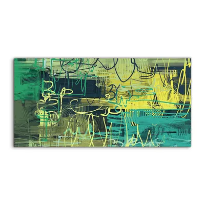 Produktbild von Coloray - Glasbild - 120x60 cm - Wandbild - Glasbilder - Ausdrucksstarke abstrakte Malerei