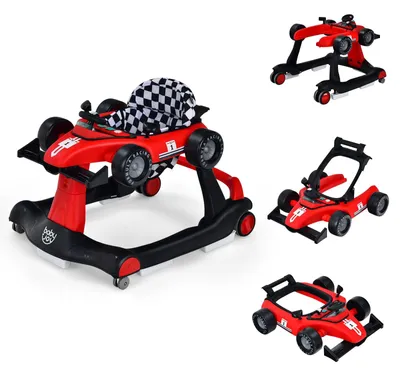 Produktbild von FANTASK 4 in 1 Lauflernhilfe, Baby Walker Autoförmig mit Musikbox, Licht & Räder