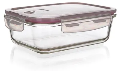 Produktbild von Frischhalteglas Lora 950ml - bordeaux Deckel