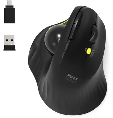 Immagine prodotto di Port 900719 Port MOUSE ERGONOMIC RECHARGEABLE BLUETOOTH TRACK BALLED