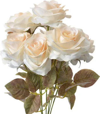 Immagine prodotto di Fiore artificiale Clayre & Eef Rosa 47 cm Plastica bianca