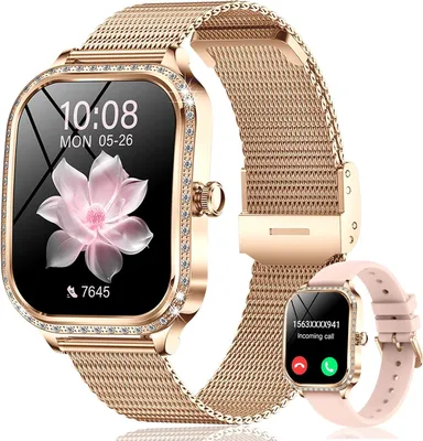 Produktbild von Smartwatch Damen Herren, Neueste Fitness Uhr mit Anruffunktion