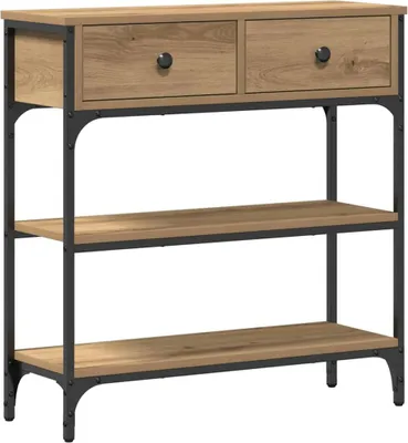 Obrázek produktu pro vidaXL Konzolový stolek Artisan dub 72,5 x 25 x 75 cm materiál na bázi dřeva