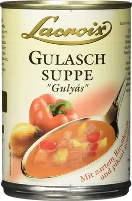 Produktbild von Lacroix Gulasch Suppe zartes Rindfleisch pikant gewürzt 400ml