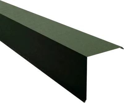 Produktbild von PRECIT Ortgangblech für Trapezblech Nadelgrün RAL 6020 Shimoco 80µm 1000 mm x 180 mm x 180 mm x 0,5 mm