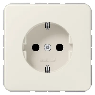 Productafbeelding van Jung Schuko-stopcontact, 16A, 250V, breekvaste uitvoering, wit