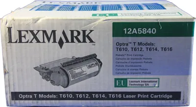 Productafbeelding van 12A5840 Lexm Optra T Cartridge Zwart