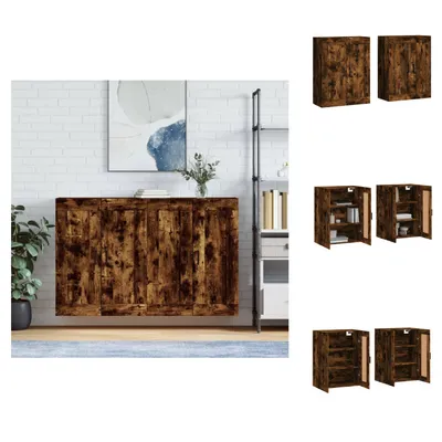 Produktbild von vidaXL Wandschränke 2 Stk. Räuchereiche Holzwerkstoff -  Sideboards