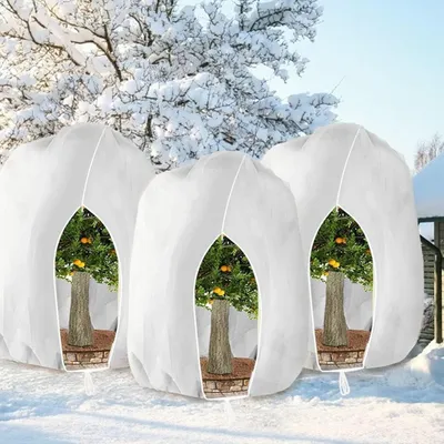Produktbild von Pflanzen Winterschutzhaube mit Reißverschluss 250 x 360 cm Weiß 3 Stück