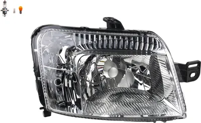 Zdjęcie produktu dla Johns, Reflektory halogenowe pasujące do Fiat Panda 169 09/03- 07/09 Prawa żarówka 51717075 51794153