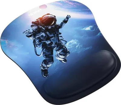 Obrázok produktu pre Podložka pod myš Famanu s gélom, ergonomická, vodeodolná, s oporou pre zápästie - čierna