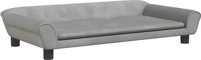 Obrázek produktu pro vidaXL Pelíšek pro psy Light Grey 100x50x21 cm Velvet