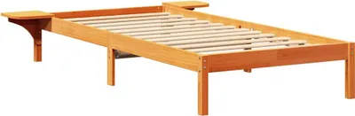 Zdjęcie produktu dla Łóżko Drewniane 75x190 Brązowe Rama Łóżka ze Stelażem do Sypialni