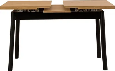Produktbild von Skye Decor, Oliver Open - Karina Black, Ausziehbarer Esstisch, Schwarz, 120 x 75 x 77 cm