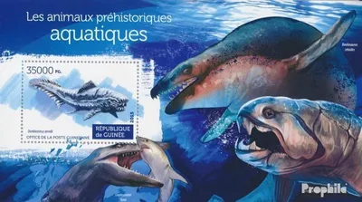 Produktbild von Briefmarken Guinea 2015 Mi Block 2530 (kompl. Ausgabe) postfrisch Prähistorische Wassertiere