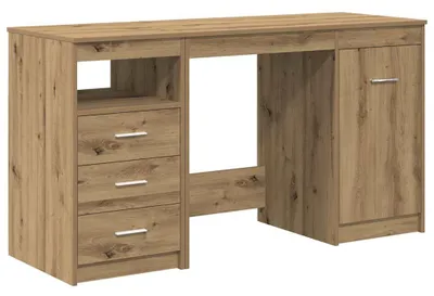 Zdjęcie produktu dla vidaXL Biurko z szafką Artisan Oak Drewno inżynieryjne