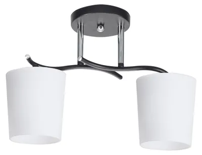 Immagine prodotto di Moderna lampada da soffitto ESNYR - 2xE27, 40W, cromata / nera / bianca