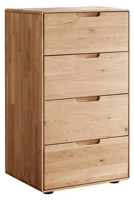 Produktbild von Kommode - 51 x 91 cm - 4 Schubladen - Wildeiche massiv geölt