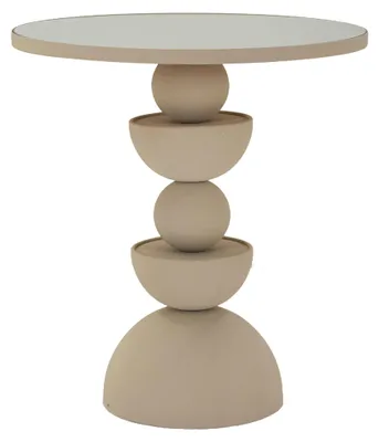 Produktbild von Famefali - Couchtisch, 45x45x50h cm Cremeweiß, Rund