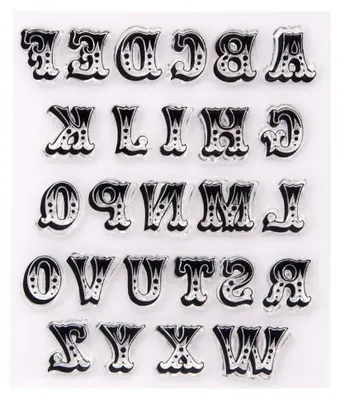 Produktbild von Alphabetschrift Großbuchstaben Stempel für Karten und DIY-Projekte