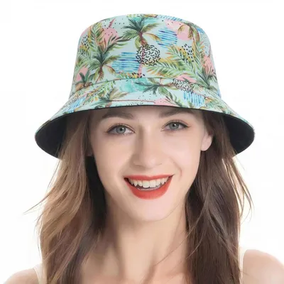 Produktbild von Fischerhut Damen Sommer Obstdruck Anglerhut Einheitsgröße 100% Polyester