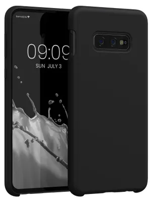 Produktbild von kwmobile Handyhülle für Samsung Galaxy S10e Hülle - Case Silikon - Kabelloses Laden - Schutzhülle Cover in Schwarz