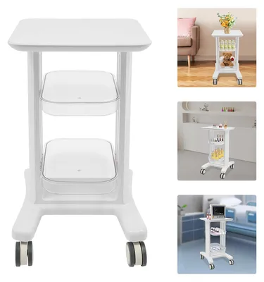 Image de Chariot mobile à trois niveaux pour l'organisation de salons de coiffure et de cosmétiques