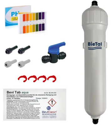 Produktbild von BieTal® Reinigung SET für Tafelwasser Sprudelwasser Geräte Anlage