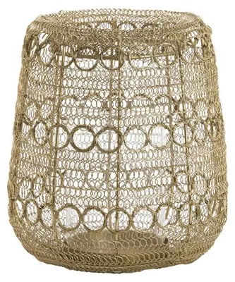 Produktbild von Stimmungsvolles goldfarbenes Metall-Windlicht Light & Living Salos