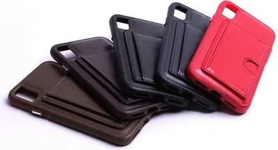 Produktbild von cyoo Hülle mit Kartenfach und Standfunktion für Iphone X/Xs schwarz