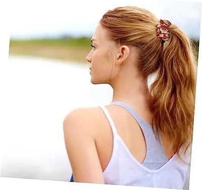 Produktbild von 24 elastische Scrunchies für Mädchen als Haargummis und Pferdeschwanzbänder
