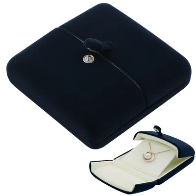 Produktbild von Schmuckverpackungsbox für Ohrringe, Samt Geschenkbox für Ringe und Ketten
