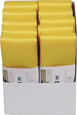 Image de Goldina® 14450401010003 Ruban de taffetas de base - 40 mm x 3 m, jaune