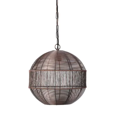 Produktbild von Light & Living - Hängeleuchte Pilka - Antik Kupfer - Ø45cm Hängelampe - Esstischlampe - Wohnzimmerlampe - Schlafzimmerlampe - Wohnzimmer