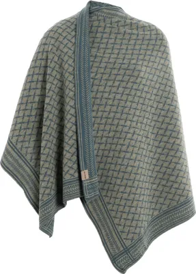 Produktbild von Knit Factory Dusk Poncho Cape - Laurel/Urban Green - One Size