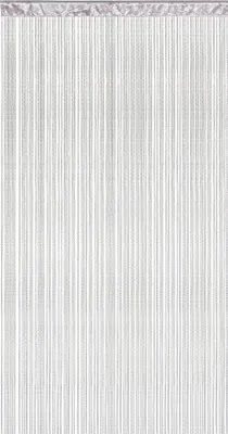 Produktbild von Victoria M. LEONORA Fadengardine, 100 x 245 cm, hellgrau, 2 Stück vielseitig nutzbar als Raumteiler, Sicht- & Insektenschutz | kürzbar, waschbar, Tunnelzug