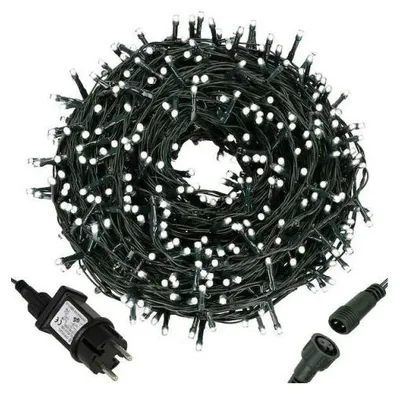 Obrázek produktu pro LED světelný řetěz - 17,5m, 300LED, 8 funkcí, IP44, studená bílá