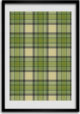 Produktbild von Bild - Bilderrahmen - Foto - 70 cm x 100 cm - MDF - Rahmen - Wandkunst - Grünes Gitter