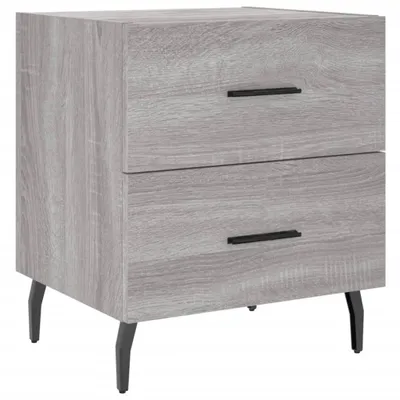 Produktbild von Nachttisch Grau Sonoma 40x35x47,5 cm Holzwerkstoff