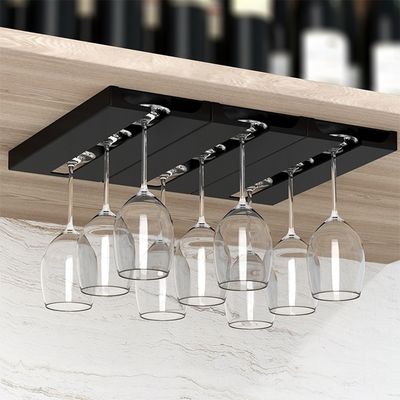 2er/set Weinglashalter Wand montiert Weinregale Unter dem Schrank Weinglas Rack Hängendes Regal Becher halter Küchenregale Bar Becher Stemware Lagerung