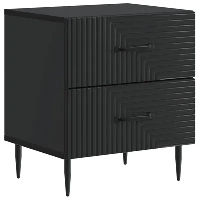 Obrázok produktu pre Nočný stolík Čierna 43 x 34,5 x 47,5 cm Kompozitné drevo