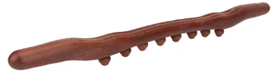 Produktbild von Guasha-Holzstab-Werkzeug, 8 Perlen, Lymphdrainage, Müdigkeitslinderung, Handpunktbehandlung, Schaben, Massagestab