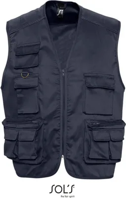 Image de SOLs 43630 | Reporter Jacket Wild Gilet - Couleur : Navy - Taille : L