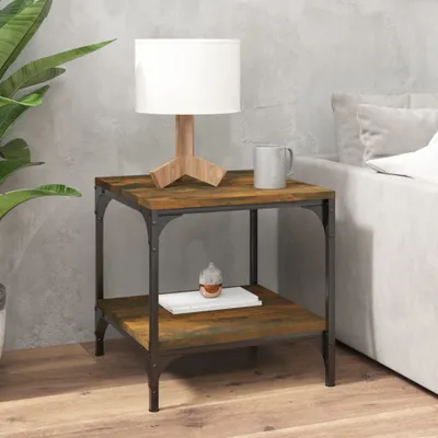 Produktbild von "im Sonderangebot"Beistelltisch - CLORIS - Wohnzimmertisch - Robust und langlebig -e 2 Stk. Räuchereiche 40x40x40 cm Holzwerkstoff - NeuMöbel7067762