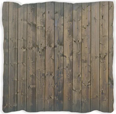 Produktbild von Wallario Premium Kissen, weiche Oberfläche, mit Motiv Holzpaneelen in grau braun - Holzmuster mit Maserung, Größe: 30 x 30 cm, mit weißer Rückseite