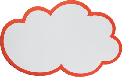 Produktbild von FRANKEN Moderationskarte Wolke, s elbstklebend, 60x100 mm (70010939)