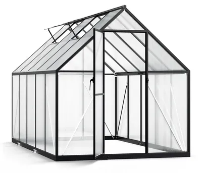 Zdjęcie produktu dla Szklarnia Vigevee, zimowy ogród w kolorze czarnym, wykonana z aluminium, posiada , wymiary: 280 × 170 × 195 cm