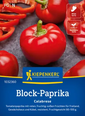 Artikelbild 2 von 'Block-Paprika Calabrese F1' aus der Kategorie Blockpaprikasamen